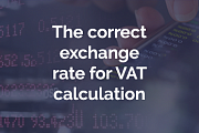How to determine the correct exchange rate for VAT calculation